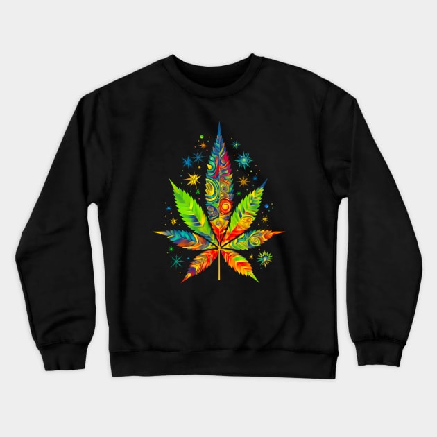 Big Leaf #4 Crewneck Sweatshirt by Butterfly Venom